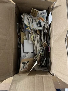 Small Box / Collection Of Vintage Franked / Used Postal Stamps Worldwide - Picture 1 of 10