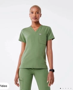 Figs Damen farngrün Catarina eine Tasche Peeling Top Größe Small - Bild 1 von 2