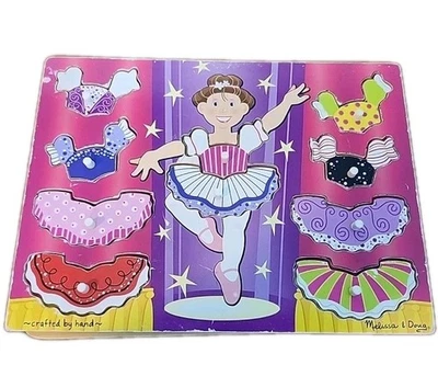 Melissa & Doug Peg  Puzzle, Ballerina Dress Up Mix 'N Match - Image 1 of 4