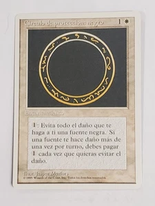 MTG Circle of Protection: Black (Spanish 4th Edition (WB)/White/C) - BGM - Picture 1 of 2