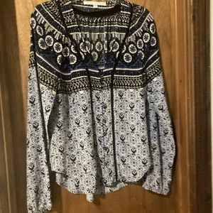 Top boho azul barba Verónica talla 4 - Imagen 1 de 5