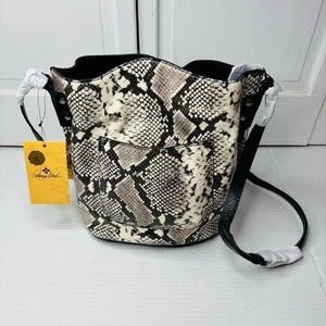 Neu Patricia Nash Lavello Leder Crossbody Bucket Bag in Python, UVP: 229 $ - Bild 1 von 5