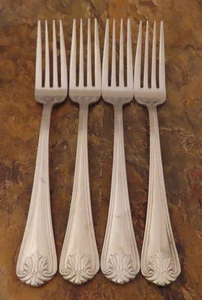Reed & Barton Greenbrier Set of 4 Dinner Forks 18/10 Stainless Flatware Lot C - Picture 1 of 4