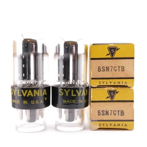 Dos tubos SYLVANIA 6SN7GTB NUEVO EN CAJA juego combinado GM[%]: 88/88 88/92 AMPLITREX - Imagen 1 de 5