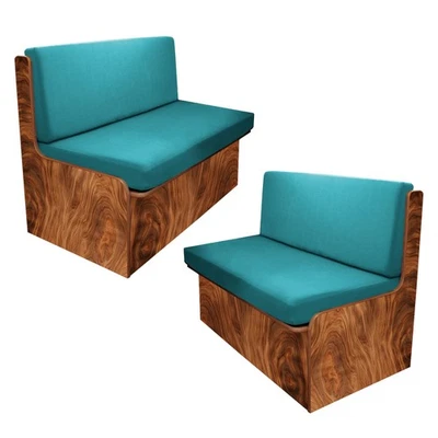 Juego de fundas de cojín azul pavo real para RV - 2 respaldos y 2 fundas de banco Foto 1 de 4