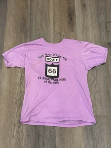 Get Your Kicks On Route 66 T-Shirt Uomo Grande Schermo Stelle Vintage - Foto 1 di 3