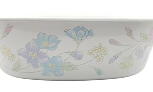 Corning Ware Pastel Bouquet Baking Dish (A-2-B) 2 Liter 8"x 8" (no Lid) Vintage - Picture 1 of 8