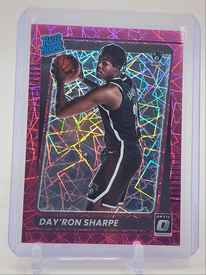 DAY'RON SHARPE 2021-22 DONRUSS OPTIC ROOKIE PINK VELOCITY PRIZM RC /79 Q0190 - Image 1 of 2