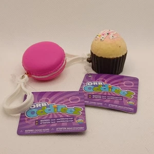 Orb Odditeez You Pick Cupcake or Macaron Squishy Keychain Backpack Pull 1.5” - Picture 1 of 3
