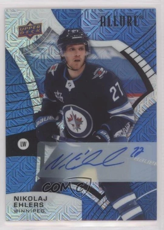 2021-22 Upper Deck Allure Blue Line Auto /35 Nikolaj Ehlers #91 Auto - Image 1 of 2