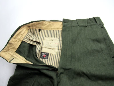 True Vtg 1950s Hart Uniform Whipcord Wool Work Pant 32 x 31 50s Police Uniform - Image 1 of 4
