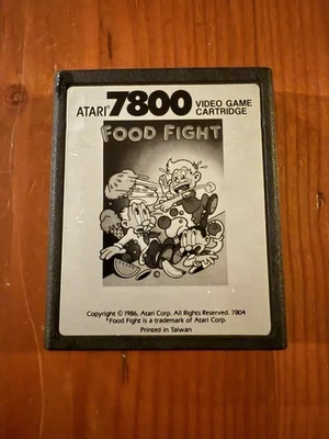 Food Fight - Atari 7800 Video Game Cartridge - Cleaned & Tested - Image 1 of 2
