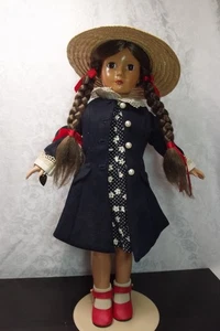 Muñeca de vinilo duro Effanbee American Children 18” Anne Shirley, toda original, años 60 - Imagen 1 de 11