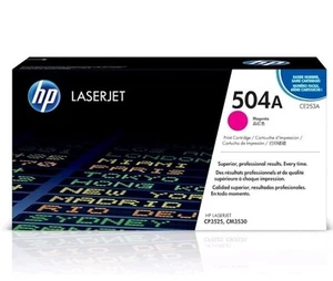 HP 504A Magenta Toner Cartridge | Works with HP Color LaserJet CM3530, CP3525 - Picture 1 of 5