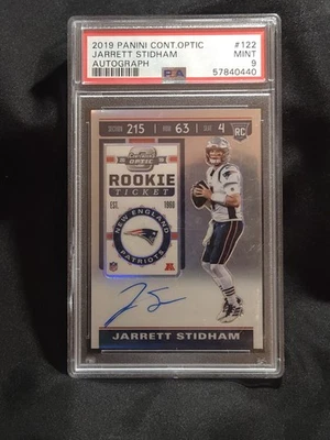 2019 Contenders Rookie Ticket #122 Jarrett Stidham  Autograph PSA 9 - Image 1 of 2