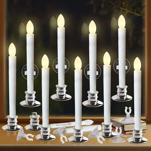 10PCS Window Candles Light LED Battery Operated Christmas Candles for Xmas Decor - Picture 1 of 9
