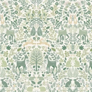 Foxwood DAWN TRAIL Green cotton fabric Makower various lengths Sewing, patchwork - Picture 1 of 1