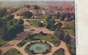 Reservoir Park - Compton Heights - St. Louis, Missouri - RPPC sin publicar - Imagen 1 de 3