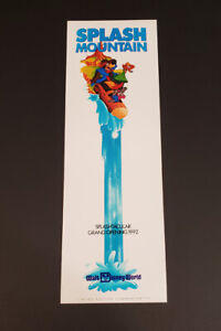 Walt Disney World Splash Mountain Grand Opening Commemorative Poster Print