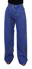 DOLCE & GABBANA Jeans Cotton Blue Tie Dye High Waist Denim Pants IT40/US6/S $900