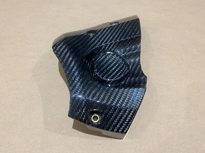 Cubierta de carcasa de cadena de piñón de motor lateral XSR700 2018-2025 de fibra de carbono Foto 1 de 4