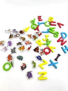 52 Pcs Amazing Sunny Days Magnetic Alphabet A-Z Letters and Animals Toy Set - Picture 1 of 12