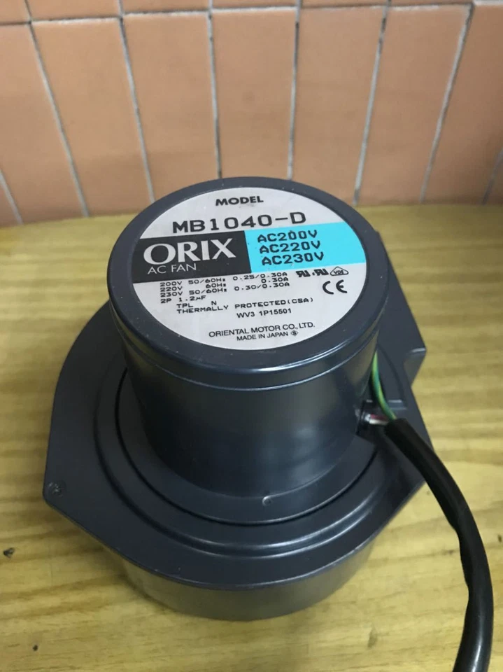 1 PCS  ORIX   Fan   MB1040-D  AC 200/230V 0.25/0.3A cooling fan - Image 1 of 1