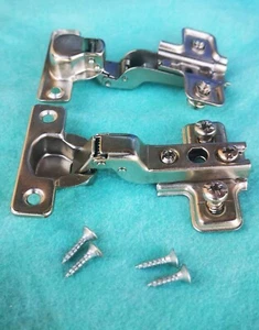 Scharniere Set Komplet mit 2 Scharniere und 8 Schrauben passend  26mm Bohrung  - Bild 1 von 2