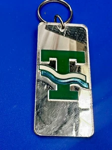 Buchstabe T Logo anfänglich reflektierend verspiegelt TX TN Sport? Schlüsselanhänger Schlüsselanhänger Ring - Bild 1 von 13