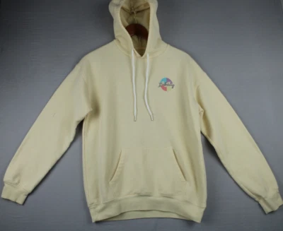 Женский пуловер с капюшоном Billabong бледно-желтый на шнурке размер средний повседневная одежда - Изображение 1 из 4