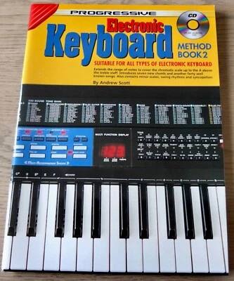 ANDREW SCOTT PROGRESSIVE ELECTRONIC KEYBOARD METHOD MUSIC BOOK 2 +CD (2009) - Image 1 of 4