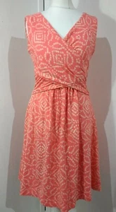 Land's End Orange Stretch Wrap Effect Dress - Size XS Petite - Picture 1 of 6