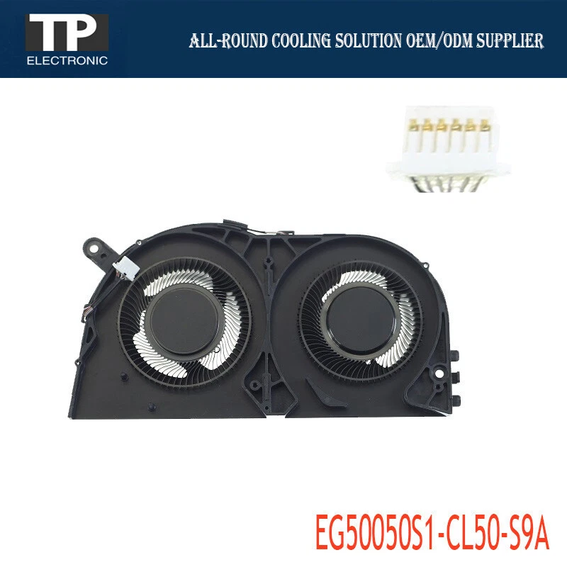 Laptop CPU Cooling Fan EG50050S1-CL50-S9A DC5V 6-Pin For Dell Latitude 7640 Fan - Image 1 of 2