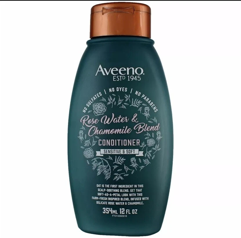 Aveeno Acondicionador Mezcla Agua de Rosas y Manzanilla 12 Fl Oz NUEVO Foto 1 de 1