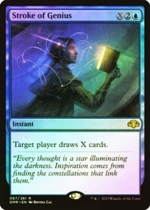 Stroke of Genius FOIL - 067/261 - Rare - Dominaria Remastered DMR MTG - Picture 1 of 1