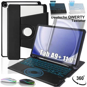 For Samsung Galaxy Tab A9+ 11" inch Tablet Touchpad Backlit Keyboard Case Mouse - Bild 1 von 85