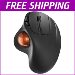 Wireless Rechargeable Trackball Mouse with Adjustable DPI & Multi-Device Support - Picture 1 of 9