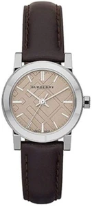 Brand New Burberry The City BU9208 Brown Leather Strap 26 mm Womens Watch - Picture 1 of 2