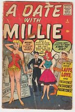 A DATE WITH MILLIE #4 TEEN ROMANCE ATLAS 1960 SEXY GGA LEGS HEADLIGHTS
