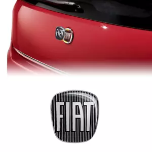 Adesivo Fiat 3D Ricambio Logo Nero per Grande Punto Posteriore - Foto 1 di 4