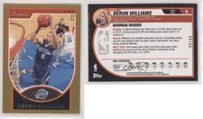 2007-08 Bowman Draft Picks & Stars Gold /99 Deron Williams #8