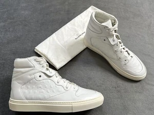 Genuino Auténtico Nuevo Blanco Balenciaga Repujado Zapatillas Altas Reino Unido 7 - Imagen 1 de 8