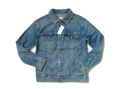 NUEVO CON ETIQUETAS AG Jeans Adriano Goldschmied Nancy 17 Años Grunge Boyfriend Denim Chaqueta XS Foto 1 de 4