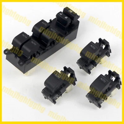 Interruptor de ventana eléctrica LED iluminado 4p LHD automático apagado/arriba para Scion xB 2004-2015 Foto 1 de 4