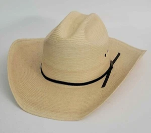 Vintage Larry Mahan Milano Stroh Western Cowboy Hut Made in USA Größe 7 1/4 SCHÖN - Bild 1 von 9