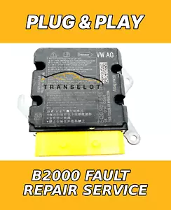✅FOR 5Q0959655D AIRBAG ECU SRS MODULE B2000 FAULT CODE REPAIR SERVICE - Picture 1 of 1