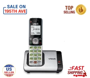 📞 VTech CS6719 DECT 6.0 Cordless Phone Caller ID Call Waiting Silver and Black - Picture 1 of 2