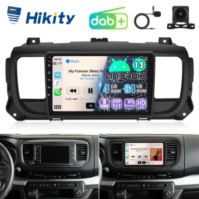 DAB+ 8Core Android13 Carplay Autoradio Für Citroen Jumpy Peugeot Expert GPS Navi - Bild 1 von 4