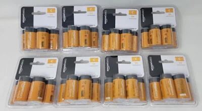 Amazon Basics 8 Packs (4 Per Pack) C Cell All-Purpose Alkaline Batteries 2027 - Image 1 of 4
