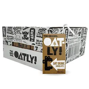 Oatly Oat Chocolate Drink Cocoa Plant Fully Based Carton Vegan Pack 18 x 250ml - Picture 1 of 3